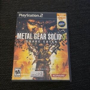 Metal Gear Solid 3: Snake Eater for PlayStation 2 - Black Case